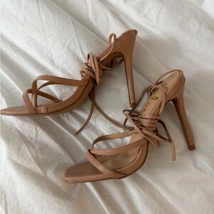 Lulus Lace Up Heels
